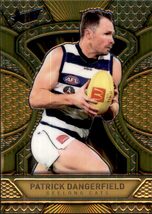 Patrick Dangerfield, LDG75, Luminous Dragon Scales Refractor Gold, 2025 Select AFL Footy Stars