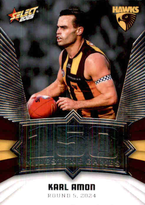 Karl Amon, MG57, Milestone, 2025 Select AFL Footy Stars