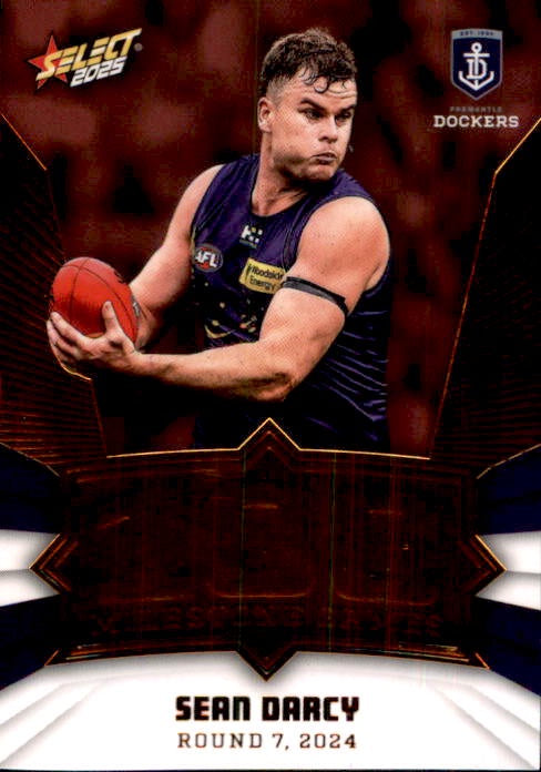 Sean Darcy, MG34, Milestone, 2025 Select AFL Footy Stars