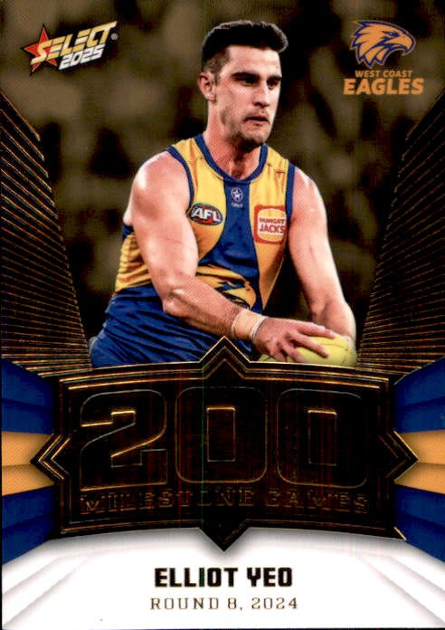 Elliot Yeo, MG94, Milestone, 2025 Select AFL Footy Stars