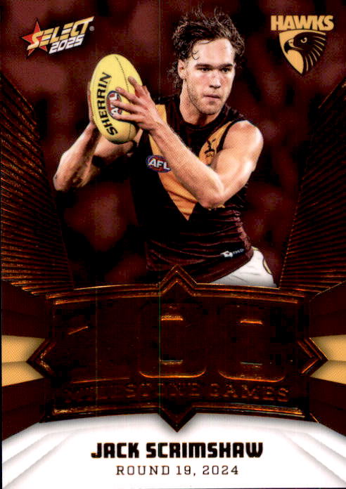 Jack Scrimshaw, MG59, Milestone, 2025 Select AFL Footy Stars