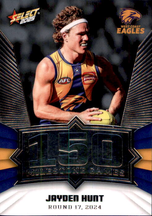 Jayden Hunt, MG96, Milestone, 2025 Select AFL Footy Stars