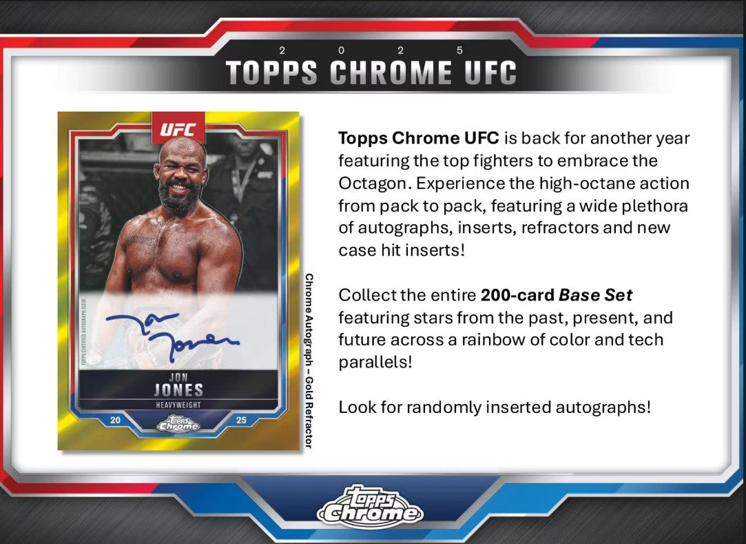 2025 Topps Chrome UFC 6-Pack Blaster Box