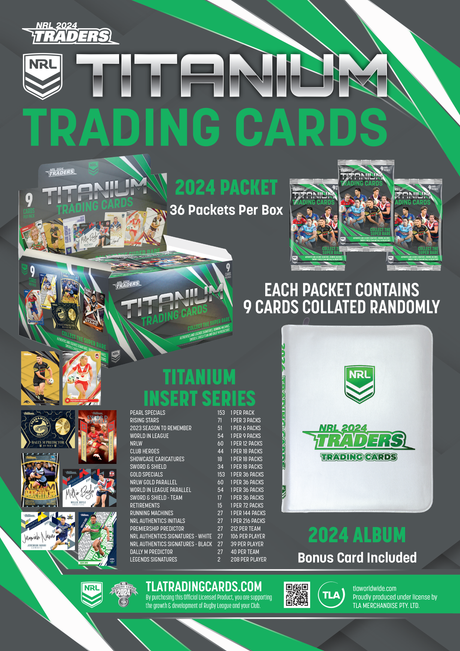 2024 TLA Traders Titanium NRL Rugby League Box