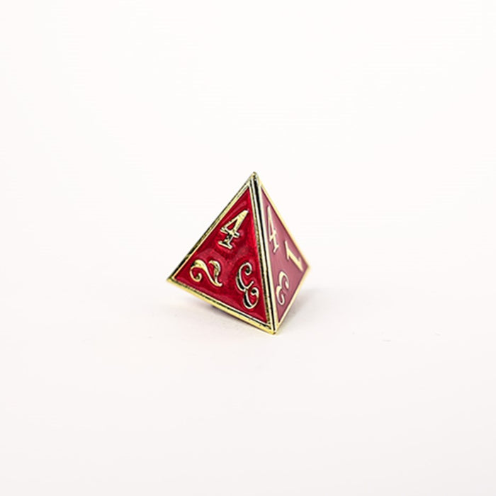 LPG Dice RPG Set Serif Red/Gold