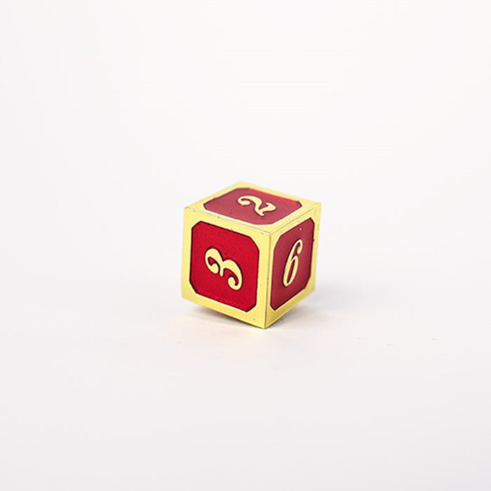 LPG Dice RPG Set Serif Red/Gold