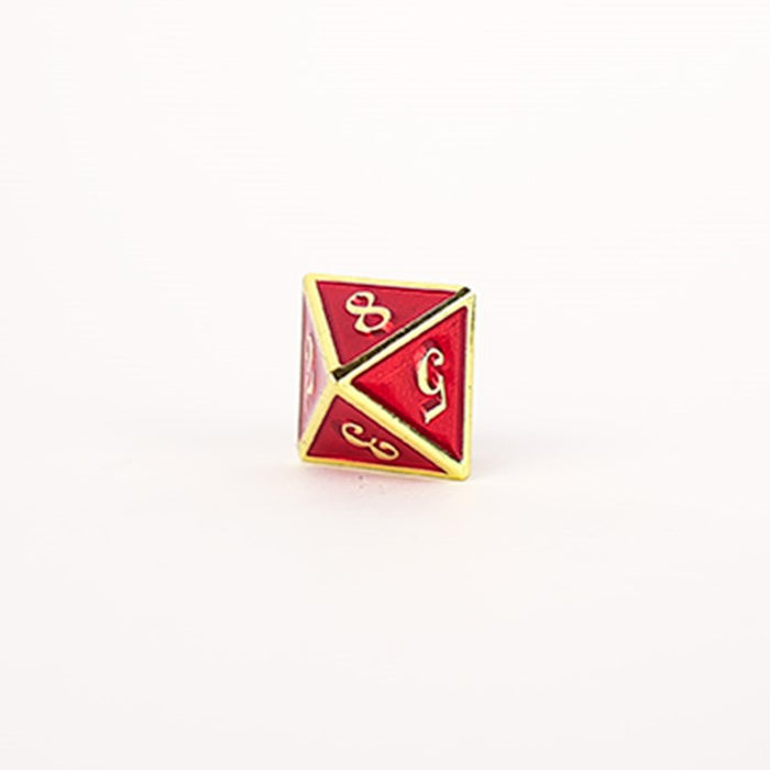 LPG Dice RPG Set Serif Red/Gold