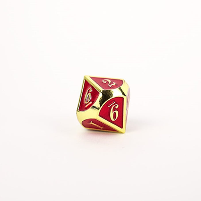 LPG Dice RPG Set Serif Red/Gold