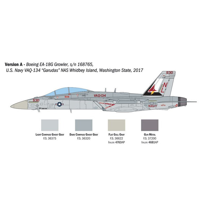 ITALERI E/A-18G GROWLER 1:48 Scale Model Kit AUST.DECALS