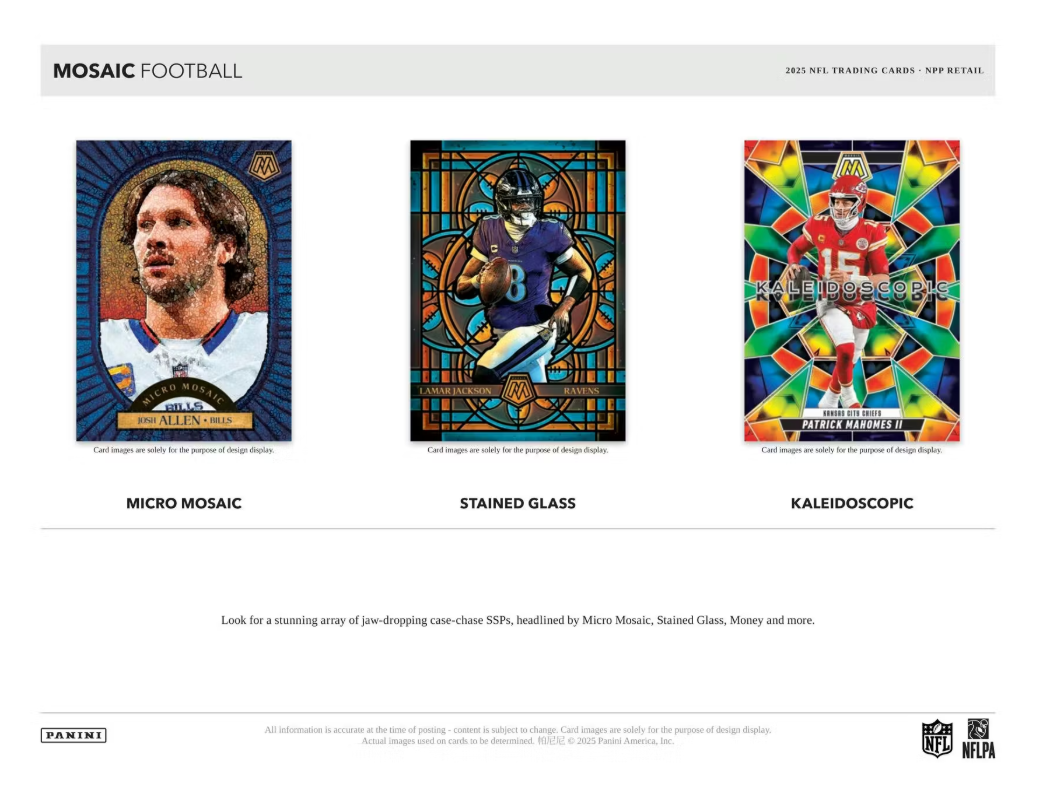 2025 Panini Mosaic NFL Football Blaster