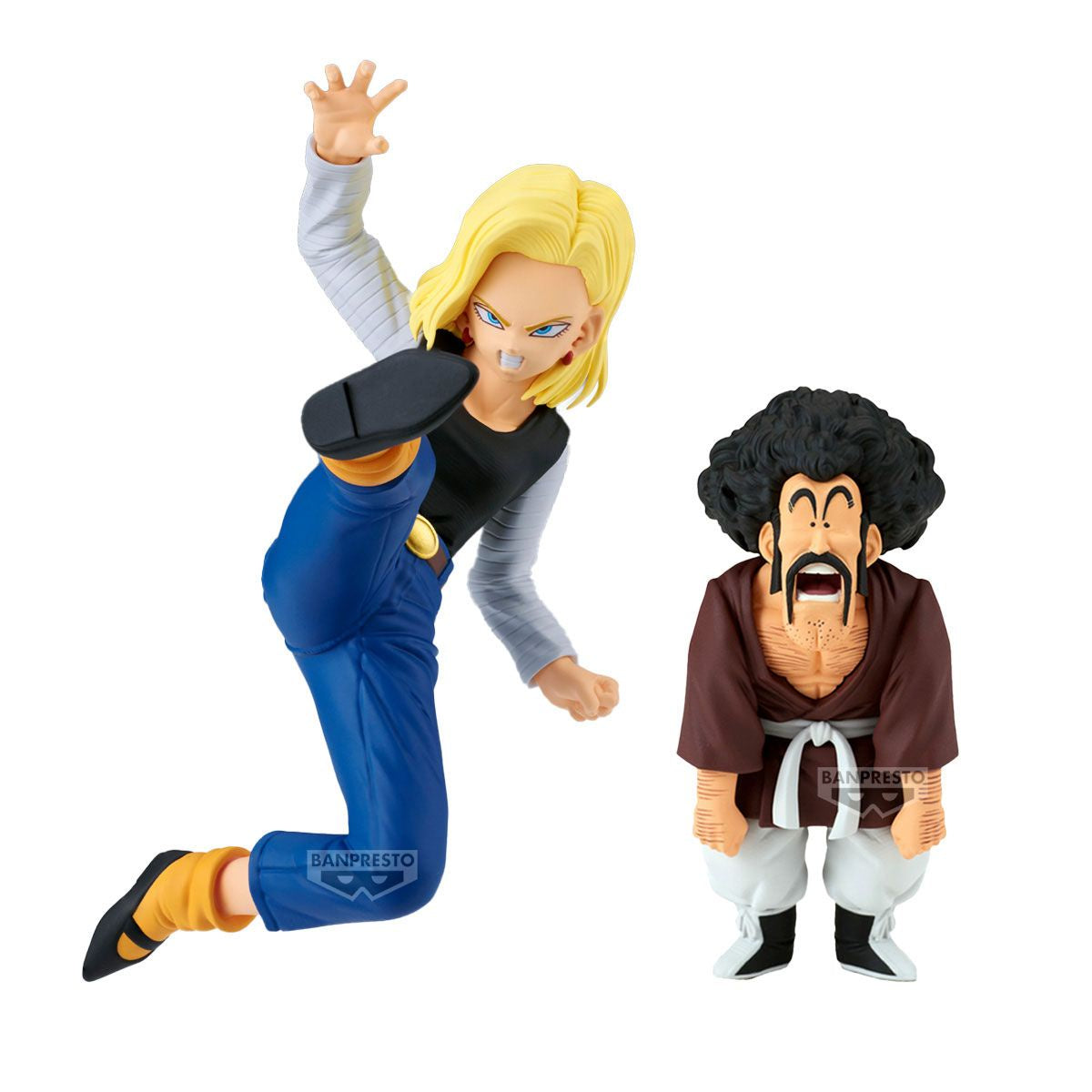 Banpresto Dragon Ball Z Match Makers Android 18 & Mr. Satan (Vs. Mighty Mask) Figures