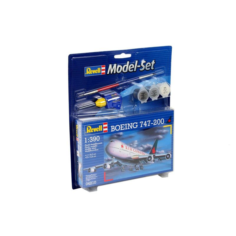 REVELL MODEL SET BOEING 747-200, 1:390 Scale Model Kit