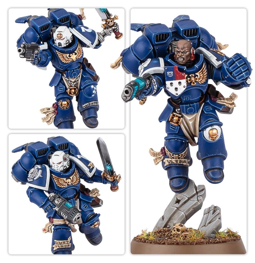 Warhammer 40,000 - 48-106, Space Marines, Vanguard Veteran Squad with Jump Packs