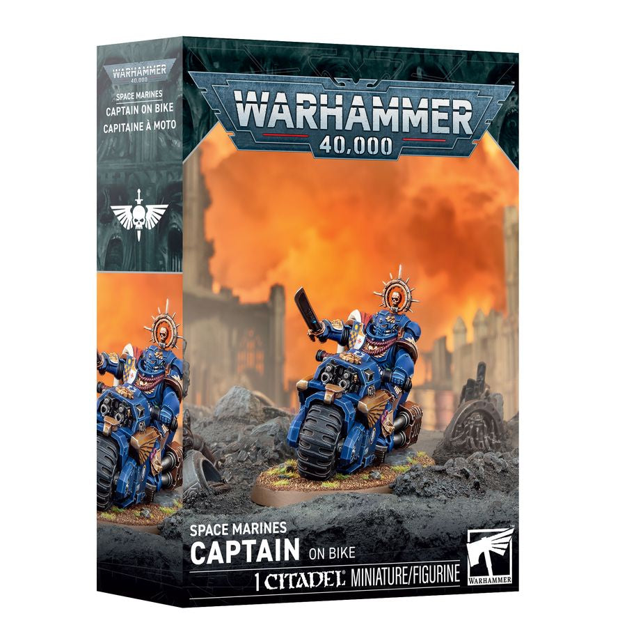 Warhammer 40,000 - 48-113, Space Marines, Captain on Bike