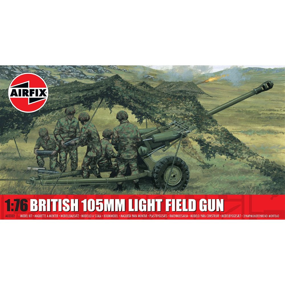 AIRFIX BRITISH 105MM LIGHT FIELD GUN, 1:72 Scale Model Kit