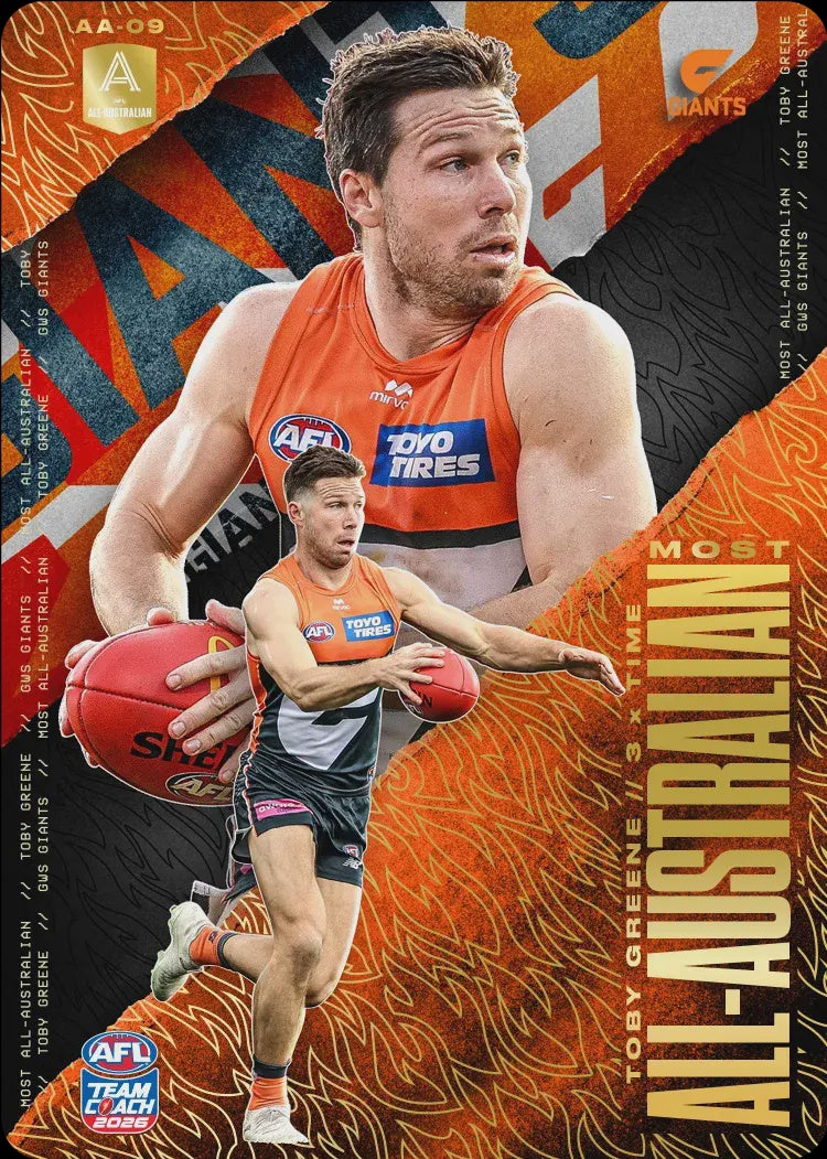 Toby Greene, GOLD All-Australian Silver, 2026 Teamcoach AFL