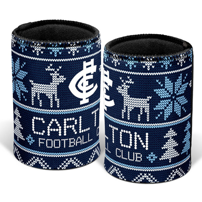 Carlton Blues Ugly Christmas Can Cooler