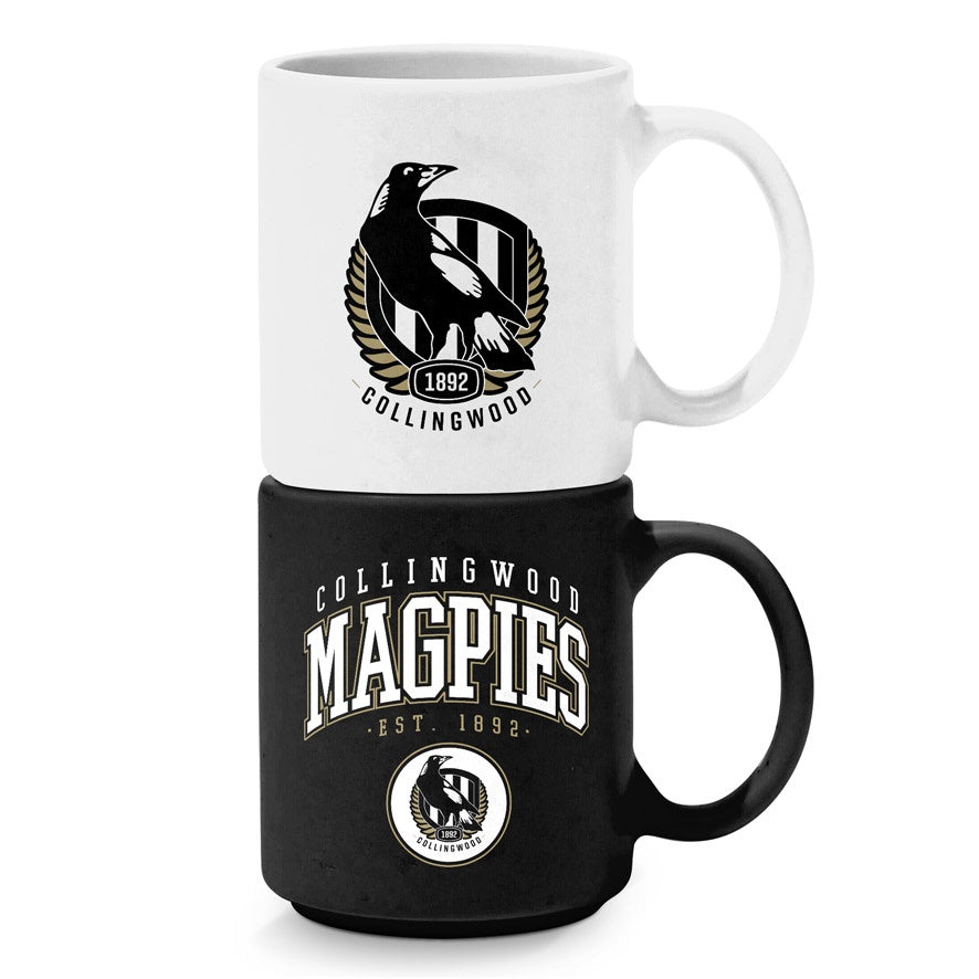 Collingwood Magpies Stackable Ceramic Mugs