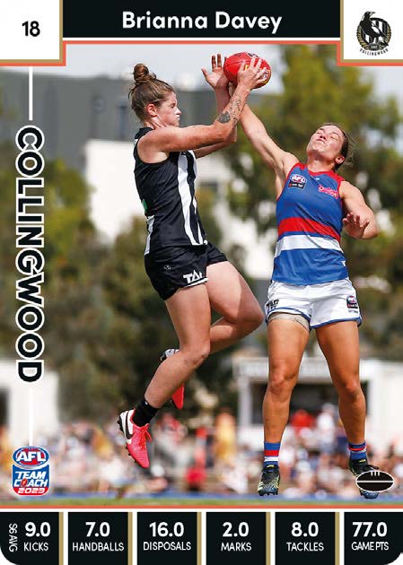2023 Teamcoach AFLW Common Cards -  Cards 1 to 90 - Pick Your Card