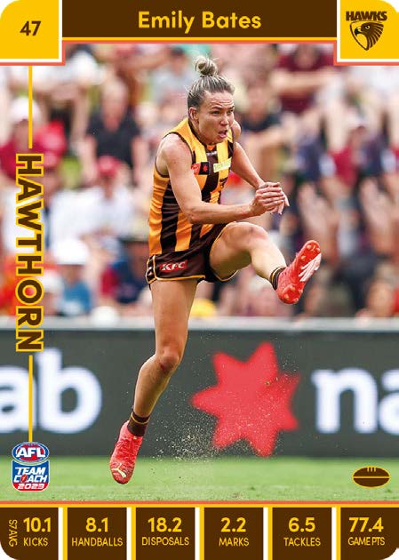 2023 Teamcoach AFLW Common Cards -  Cards 1 to 90 - Pick Your Card