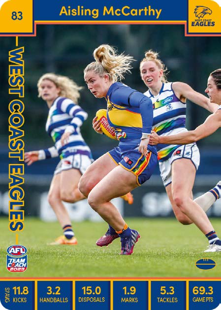 2023 Teamcoach AFLW Common Cards -  Cards 1 to 90 - Pick Your Card