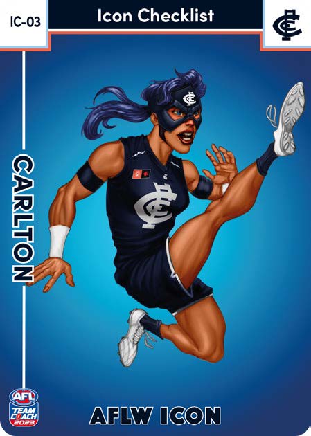 2023 Teamcoach AFLW - Icon Checklist Cards - Cards IC-01 to IC-18 - Pick Your Card