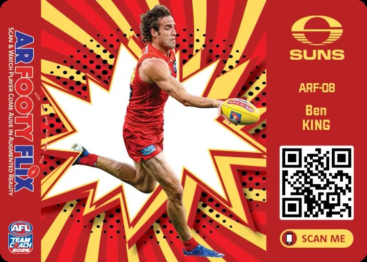 2026 Teamcoach AFL, AR Footy Flix Cards - Cards ARF-01 to ARF-18 - Pick Your Card