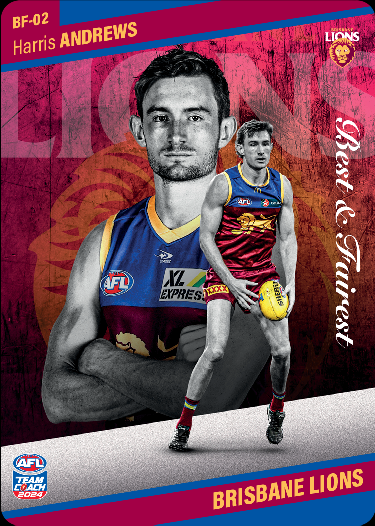 Harris Andrews, BF-02, Best & Fairest, 2024 Teamcoach AFL
