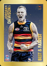 2026 Teamcoach AFL GOLD Best & Fairest Cards - Cards BF-01 to BF-18 - Pick Your Card