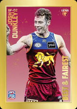 2026 Teamcoach AFL GOLD Best & Fairest Cards - Cards BF-01 to BF-18 - Pick Your Card