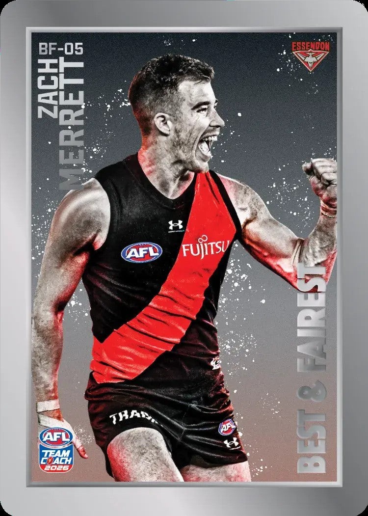 2026 Teamcoach AFL Silver Best & Fairest Cards - Cards BF-01 to BF-18 - Pick Your Card