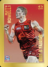 2026 Teamcoach AFL GOLD Best & Fairest Cards - Cards BF-01 to BF-18 - Pick Your Card
