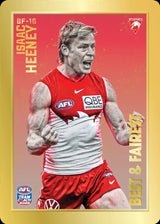 2026 Teamcoach AFL GOLD Best & Fairest Cards - Cards BF-01 to BF-18 - Pick Your Card