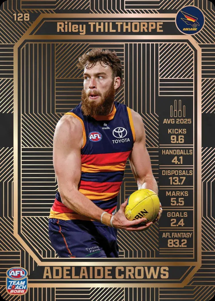 Riley Thilthorpe, #128, Bronze, 2026 Teamcoach AFL