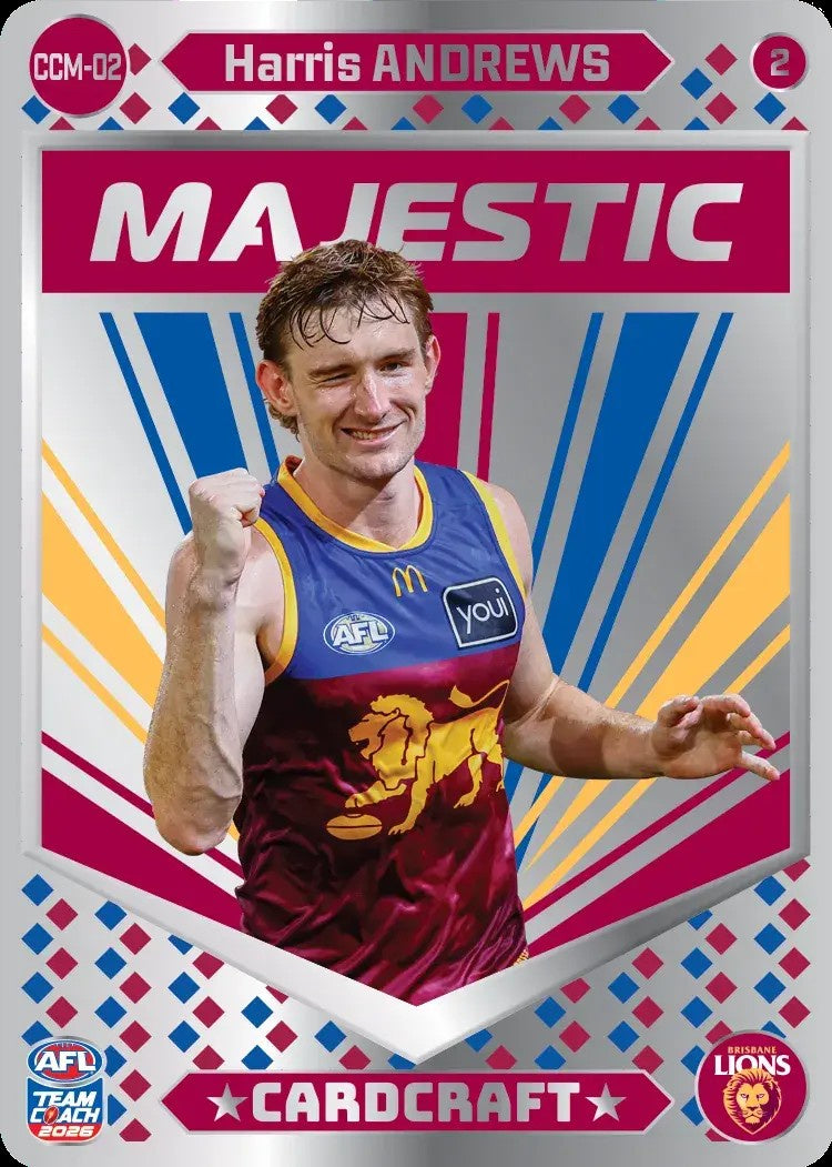 Harris Andrews, CCM-02-2, Majestic Card Craft, 2026 Teamcoach AFL