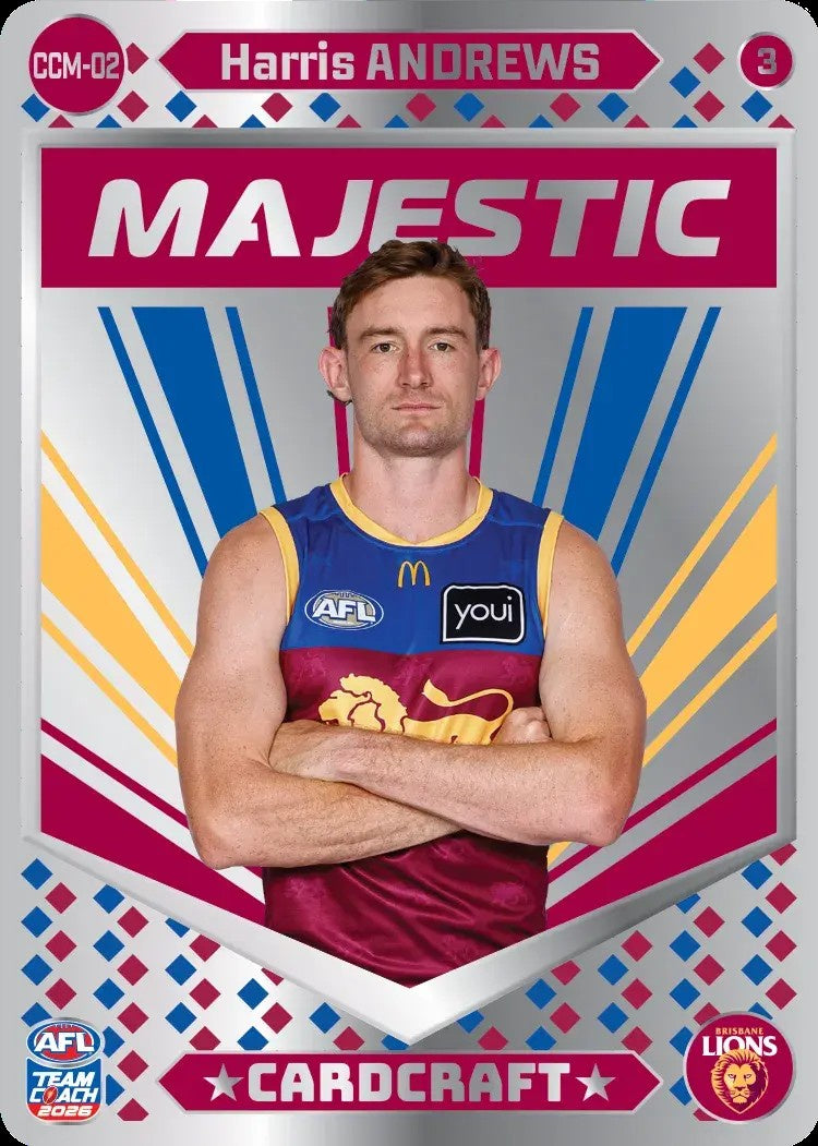 Harris Andrews, CCM-02-3, Majestic Card Craft, 2026 Teamcoach AFL
