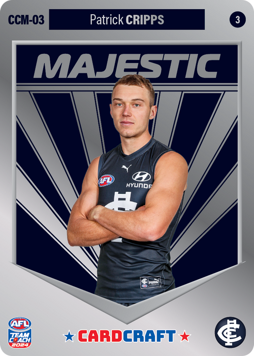 Patrick Cripps, CCM-03-3, Majestic Card Craft, 2024 Teamcoach AFL