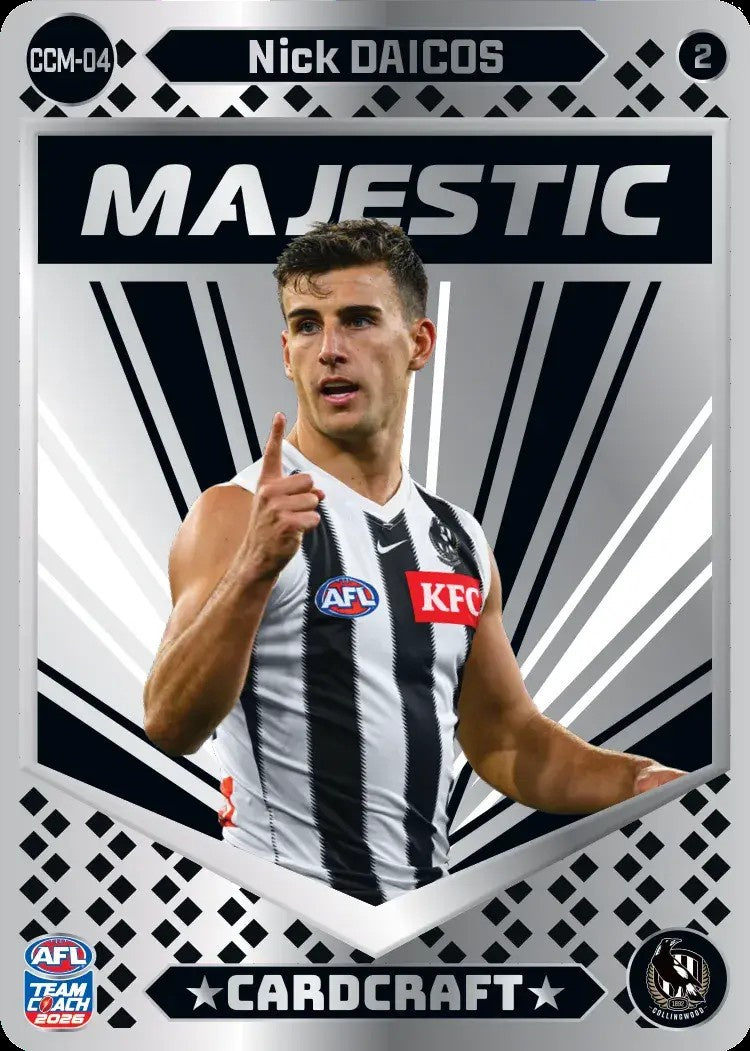 Nick Daicos, CCM-04-2, Majestic Card Craft, 2026 Teamcoach AFL