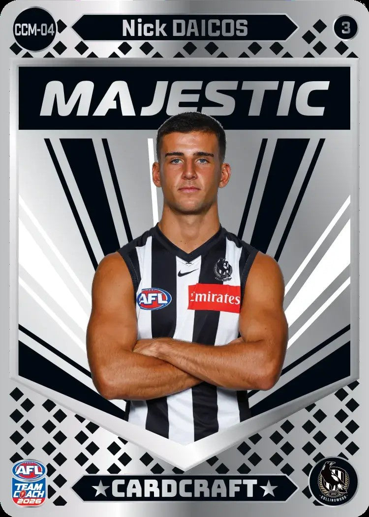 Nick Daicos, CCM-04-3, Majestic Card Craft, 2026 Teamcoach AFL