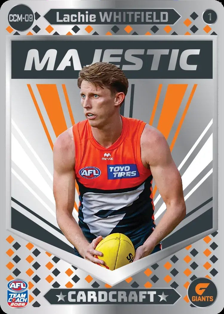 Lachie Whitfield, CCM-09-1, Majestic Card Craft, 2026 Teamcoach AFL