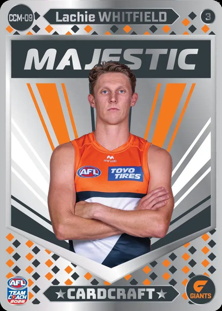 Lachie Whitfield, CCM-09-3, Majestic Card Craft, 2026 Teamcoach AFL