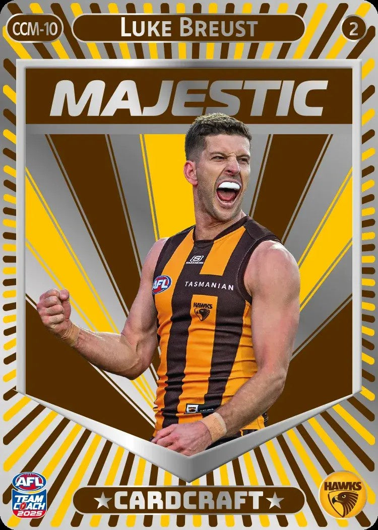 Luke Breust, CCM-10-2, Majestic Card Craft, 2025 Teamcoach AFL