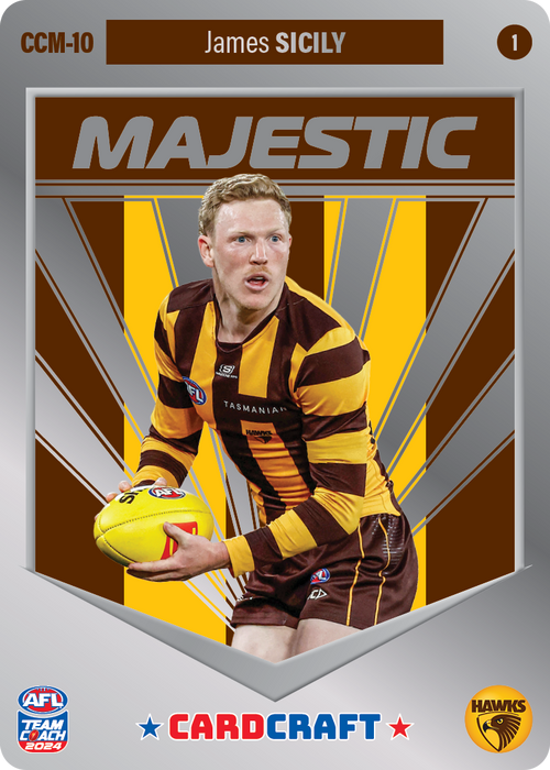 James Sicily, CCM-10-1, Majestic Card Craft, 2024 Teamcoach AFL