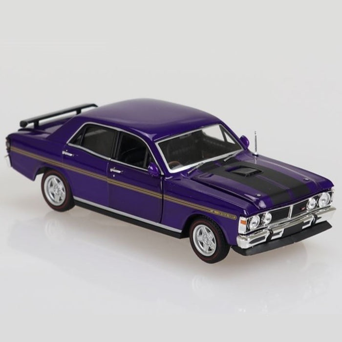 Ford Falcon XW GTHO Phase III, Purple/Gold Stripes, 1:32 Scale Diecast