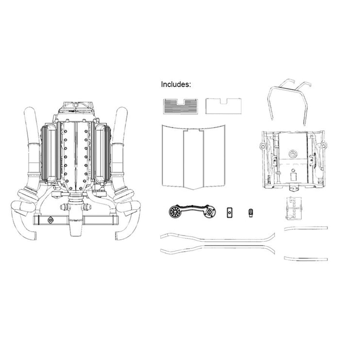 LC/LJ Twin Turbo L.S Torana Engine, 1:24 Scale Plastic Model Kit