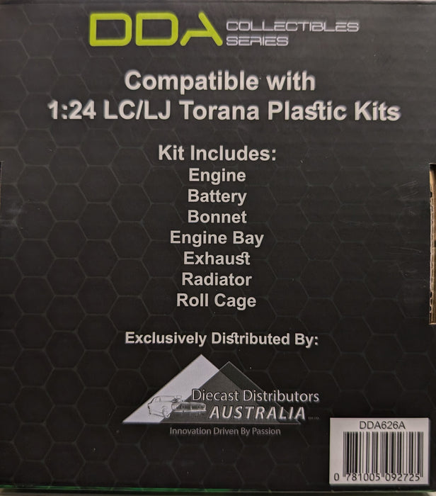 LC/LJ Supercharged L.S Torana Engine, 1:24 Scale Plastic Model Kit