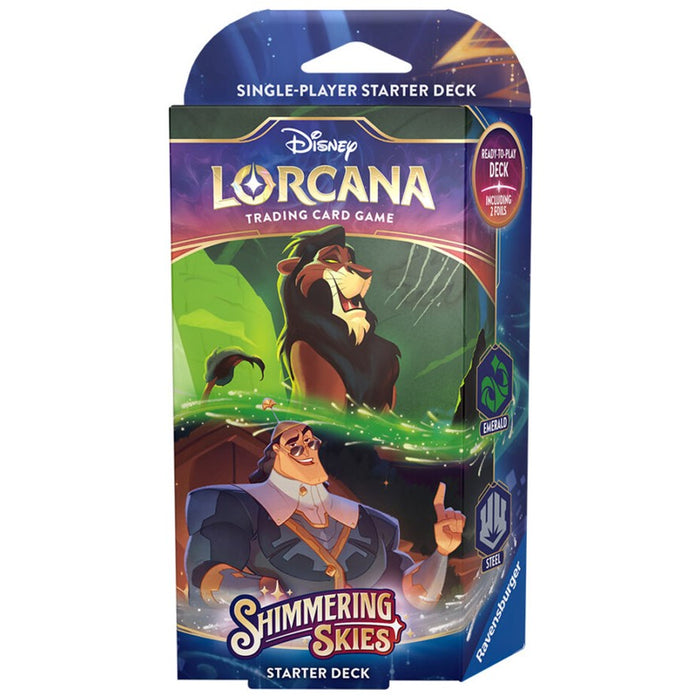 Disney Lorcana - Shimmering Skies - Emerald/Steel Starter Deck