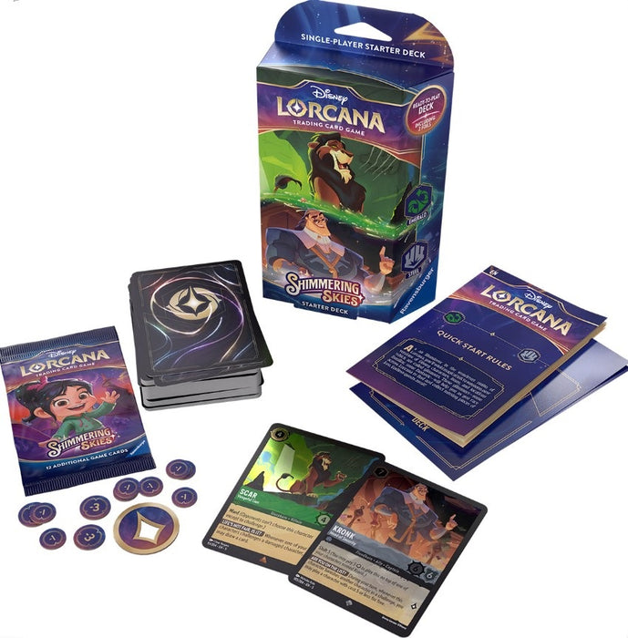 Disney Lorcana - Shimmering Skies - Emerald/Steel Starter Deck