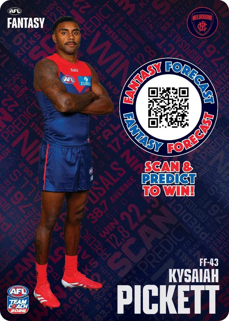 2026 Teamcoach AFL Fantasy Forecast - Cards 1 to 72 - Pick Your Card