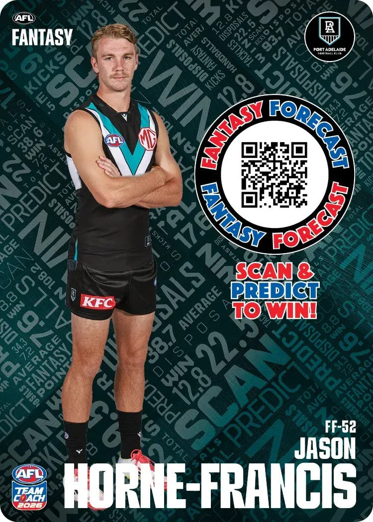 2026 Teamcoach AFL Fantasy Forecast - Cards 1 to 72 - Pick Your Card